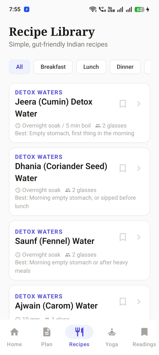 Recipe library